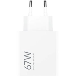 Cargador de pared xiaomi 67w hypercharge (type-a)/ 1xusb/ 67w