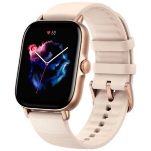 Smartwatch huami amazfit gts 3/ notificaciones/ frecuencia cardíaca/ gps/ blanco marfil