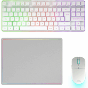 Pack gaming mars gaming mcpwtkl/ teclado inalámbrico + ratón inalámbrico + alfombrilla