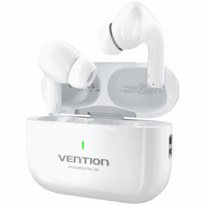 Auriculares bluetooth vention echo lite e11 con estuche de carga/ autonomía 6h/ blancos