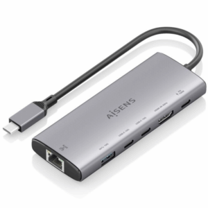 Docking usb tipo-c aisens asuc-6p030-gr/ 1xhdmi/ 1xusb/ 2xusb tipo-c/ 1xrj45/ 1xusb tipo-c pd/ gris
