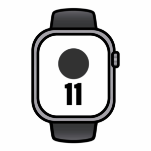 Apple watch series 11/ gps/ cellular/ 46mm/ aluminio gris espacial/ correa deportiva negra m/l