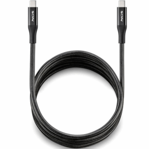 Cable usb 4.0 tipo-c ngs knot/ usb tipo-c macho - usb tipo-c macho/ hasta 240w/ 40gbps/ 2m/ negro