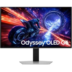Monitor gaming samsung odyssey oled g6 g60sf s27fg602su 27'/ qhd/ 0.03ms/ 500hz/ oled/ regulable en altura/ plata