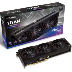Tarjeta gráfica sparkle intel arc b580 titan nox oc edition/ 12gb gddr6