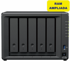 Nas synology diskstation ds1525+/ 5 bahías 3.5'- 2.5'/ 16gb ddr4/ formato torre