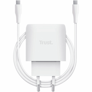 Cargador de pared gan trust maxo 45w/ 1xusb tipo-c/ incluye cable usb tipo-c/ 45w