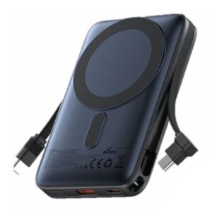 Powerbank 10000mah vention i16l0/ 22.5w/ wireless/ azul