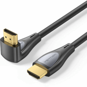 Cable hdmi 2.0 4k acodado vention alqbf/ hdmi macho - hdmi macho/ 1m/ negro