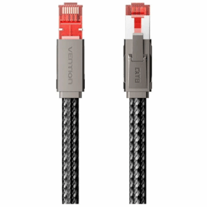 Cable de red rj45 sftp vention ikmhg cat.8/ gaming/ 1.5m/ gris