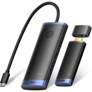 Adaptador/transmisor de vídeo inalámbrico usb tipo-c 3.2 - hdmi vention tpvbb/ 60w