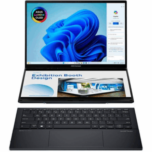 Portátil convertible asus zenbook duo oled ux8406ca-pz166x intel core ultra 9-285h/ 32gb/ 1tb ssd/ 14'+14' táctil/ win11 pro