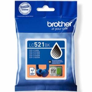 Cartucho de tinta original brother lc521bk/ negro