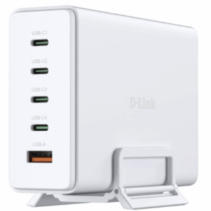 Cargador sobremesa gan d-link dcf-241/e/ 4xusb tipo-c/ 1xusb/ 240w