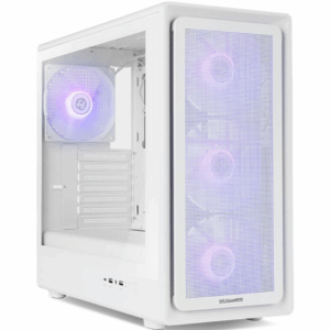Caja gaming semitorre nox hummer aero/ blanco