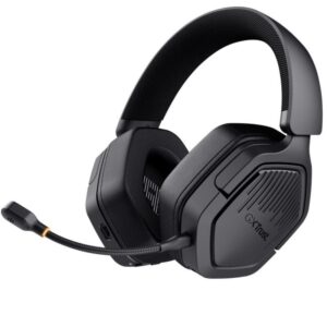 Auriculares gaming inalámbricos con micrófono trust gaming gxt 493ps carus ps5/ jack 3.5/ bluetooth/ negros