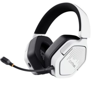 Auriculares gaming inalámbricos con micrófono trust gaming gxt 493ps carus ps5/ jack 3.5/ bluetooth/ blancos