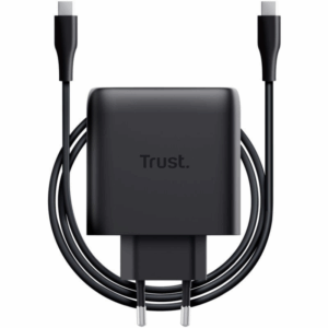 Cargador de pared gan trust maxo 65w/ 1xusb tipo-c/ incluye cable usb tipo-c/ 65w