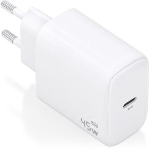 Cargador de pared gan aisens a110-0969/ 1xusb tipo-c/ 45w/ blanco