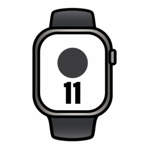 Apple watch series 11/ gps/ cellular/ 42mm/ titanio negro/ pizarra correa deportiva negro (s/m)