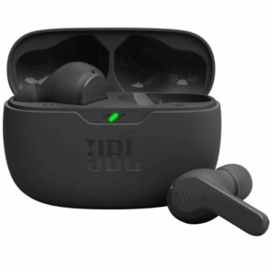 Auriculares bluetooth jbl wave beam con estuche de carga/ autonomía 8h/ negros