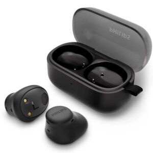 Auriculares bluetooth philips tat2149 con estuche de carga/ autonomía 6h/ negros