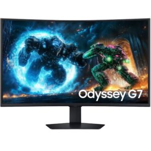 Monitor gaming samsung odyssey g7 g75f 37'/ 4k/ 1ms/ 165hz/ va/ regulable en altura/ negro