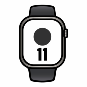 Apple watch series 11/ gps/ cellular/ 42mm/ titanio natural/ correa deportiva negra (m/l)