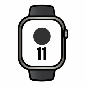 Apple watch series 11/ gps/ cellular/ 46mm/ titanio negro pizarra/ correa deportiva negra s/m